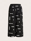 Calça feminina De Perna Larga Dayse. Plus Size