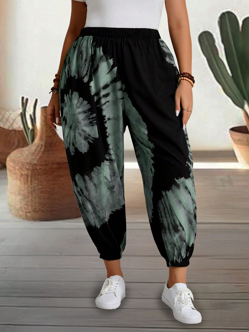 Calça feminina de Perna Afunilada Daniela. Plus Size