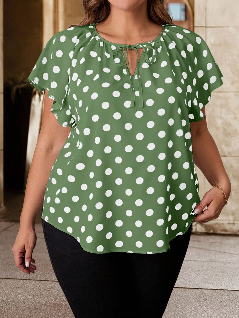 Blusa Feminina com Mangas Curtas - Camilla. Plus Size