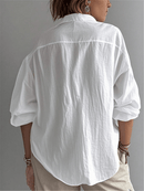 Camisa Feminina Manga Longa Tipo Bispo - Molly. Plus Size