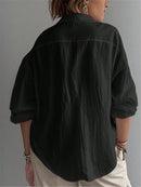 Camisa Feminina Manga Longa Tipo Bispo - Molly. Plus Size