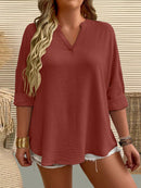 Camisa Feminina Manga Comprida Karina Plus Size