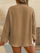 Camisa Feminina Manga Comprida Karina Plus Size