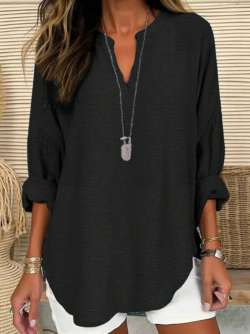 Camisa Feminina Manga Comprida Karina Plus Size