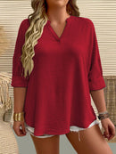 Camisa Feminina Manga Comprida Karina Plus Size