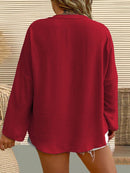 Camisa Feminina Manga Comprida Karina Plus Size