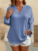 Camisa Feminina Manga Comprida Karina Plus Size