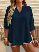 Camisa Feminina Manga Comprida Karina Plus Size
