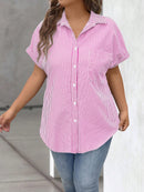 Camisa Feminina com Botões na Frente - Serena. Plus Size