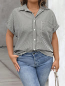 Camisa Feminina com Botões na Frente - Serena. Plus Size
