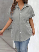 Camisa Feminina com Botões na Frente - Serena. Plus Size