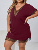 Camisola com detalhe em renda Tania Feminina Plus Size