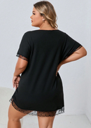 Camisola com detalhe em renda Tania Feminina Plus Size