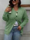 Cardigan Feminina Mangas Longas com Botões na Parte da Frente - Tatiane. Plus Size