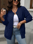 Cardigan Feminina Mangas Longas com Botões na Parte da Frente - Tatiane. Plus Size