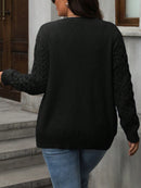 Cardigan Feminina Mangas Longas com Botões na Parte da Frente - Tatiane. Plus Size