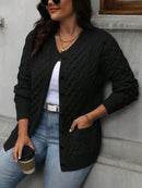 Cardigan Feminina Mangas Longas com Botões na Parte da Frente - Tatiane. Plus Size