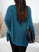 Cardigan Feminina com Botões e Bolsos Duplos - Élodie. Plus Size