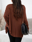 Cardigan Feminina com Botões e Bolsos Duplos - Élodie. Plus Size