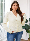 Cardigan Feminina de manga longa - Kezia. Plus Size