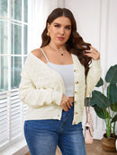 Cardigan Feminina de manga longa - Kezia. Plus Size