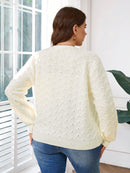 Cardigan Feminina de manga longa - Kezia. Plus Size