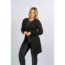 Casaco Feminino Aberto Manga Longa de Tricô - Samara. Plus Size