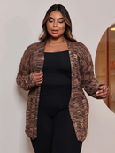 Casaco Feminino de Maganga comprida - Laila. Plus Size