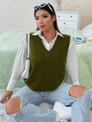 Colete feminino gola V Zara. Plus Size