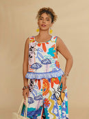 Conjunto Feminino Casual de Praia Zélia. Plus Size