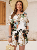 Conjunto Feminino de Camisa e Shorts Solto - Mika. Plus Size