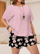 Conjunto Feminino de Camisa e Shorts Solto - Mika. Plus Size
