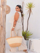 Conjunto Feminino Alfaiataria Calça Pantalona - Layane. Plus Size