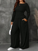 Conjunto Feminino Top Slim   Calça Perna Larga - Franciele. Plus Size