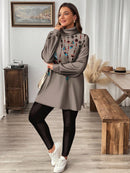 Conjunto Feminino de Camiseta e Legging - Mayran. Plus Size