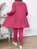 Conjunto Feminino de 3 Peças Jaqueta, Colete e Legging- Léa. Plus Size