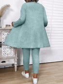 Conjunto Feminino de 3 Peças Jaqueta, Colete e Legging- Léa. Plus Size