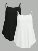 Conjunto de 2 Regata Básica Feminina - Emma. Plus Size