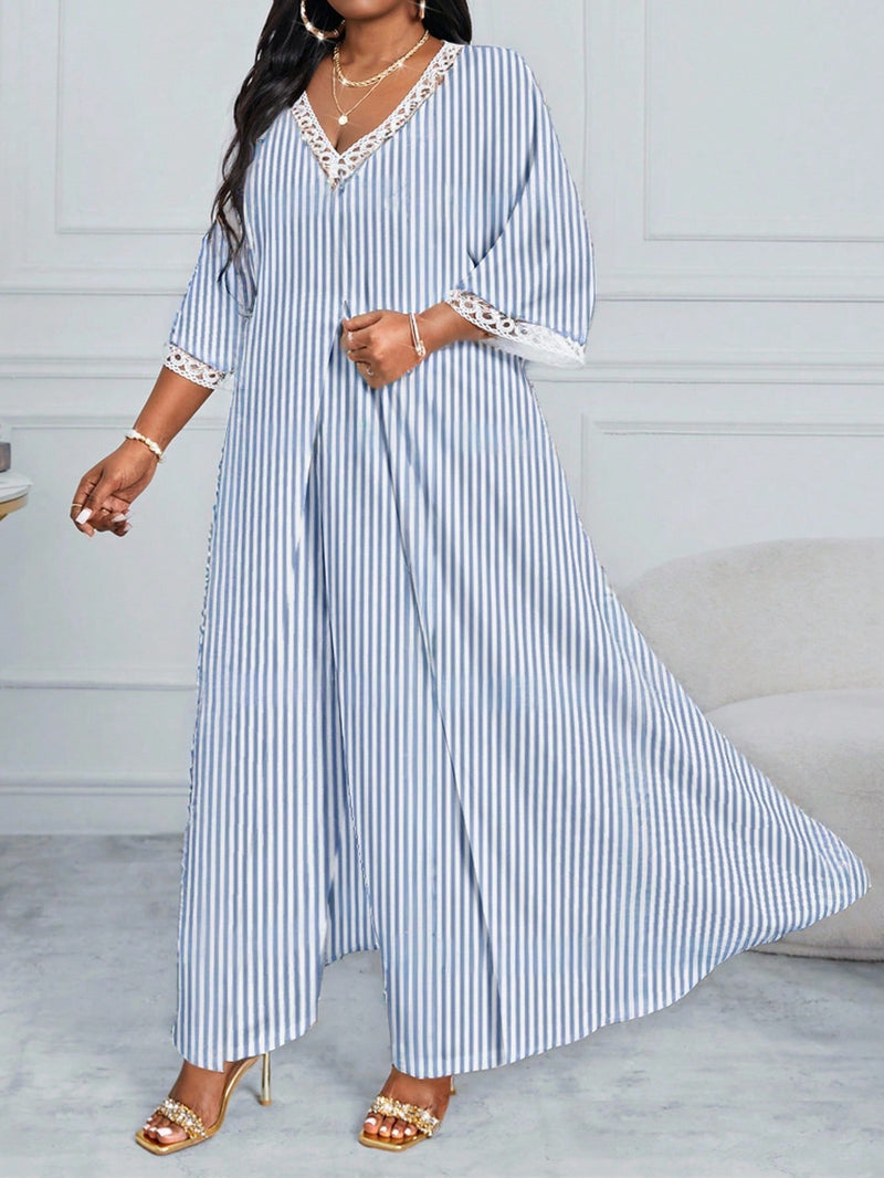 Conjunto feminino elegante com detalhe tipo Tricô  Heloísa. Plus Size