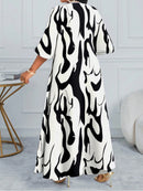 Conjunto feminino elegante com detalhe tipo Tricô  Heloísa. Plus Size