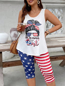 Conjunto feminino estampado Fabi. Plus Size