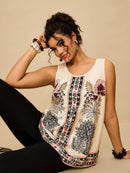 Conjunto feminino estampado Fabi. Plus Size