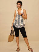 Conjunto feminino estampado Fabi. Plus Size