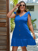 Vestido feminino sem Manga Magnolia Plus Size