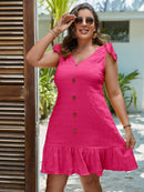 Vestido feminino sem Manga Magnolia Plus Size