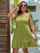 Vestido feminino sem Manga Magnolia Plus Size