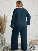 Conjunto feminino texturizado Brunellis Plus Size