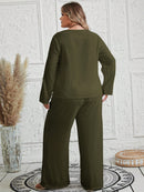 Conjunto feminino texturizado Brunellis Plus Size