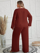 Conjunto feminino texturizado Brunellis Plus Size