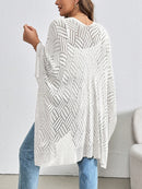 Cardigan Feminina de Praia com Efeito Vazado - Nicole. Plus Size